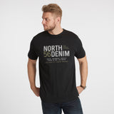 North 56°4 / North 56Denim North 56Denim Printed T-shirt TALL T-shirt 0099 Black