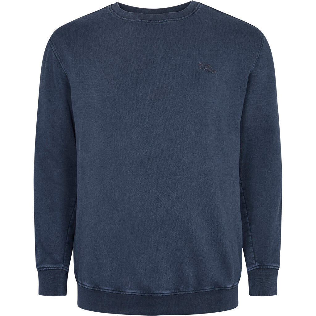 North 56°4 / North 56Denim North 56Denim Rough Garment Dyed Sweat TALL Sweatshirt 0580 Navy Blue