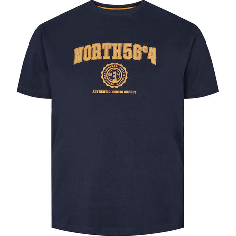 North 56°4 / North 56Denim North 56°4 Printed T-shirt TALL T-shirt 0580 Navy Blue